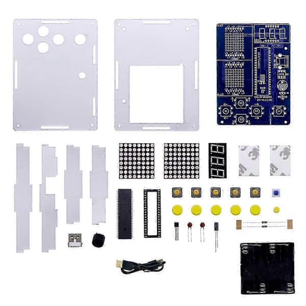 DIY Juotosprojekti Pelisetti 5 Retro Klassikkopelillä Juotettava Elektroniikkasarja STEM Juottamiseen (LGL)