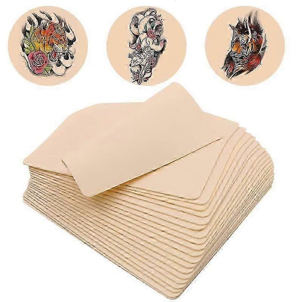 Tatovering Fake Hud - Dobbeltsidet 12 Ark 20x15 cm Blank Tatoveringsøvelseshud Fake Hud til Tatovering (LGL)