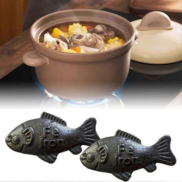 Lucky Iron Fish, valurautakala raudan lisäämiseen ruoanlaittoon, lisää luonnollista rautaa ruokaan ja veteen, tehokas ja turvallinen uudelleenkäytettä