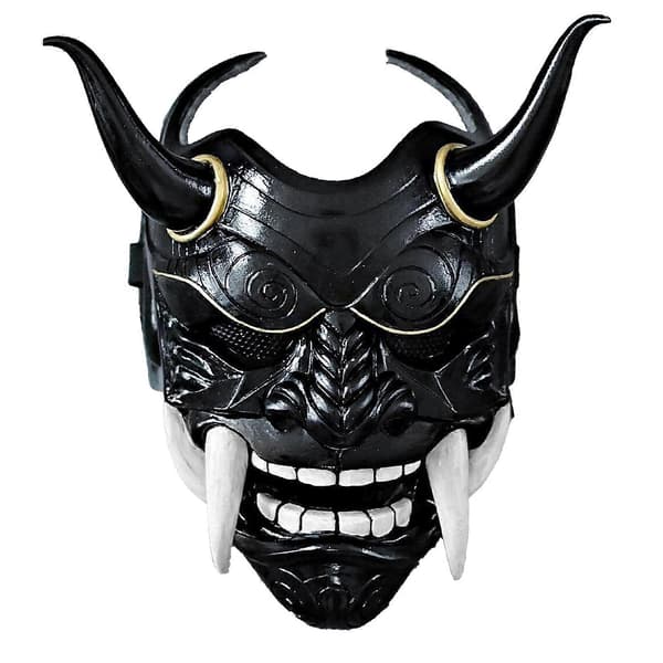 Japansk Halloween Hannya Demon Oni Samurai Kabuki Prajna Djevel Maske Latex Fg (LGL)
