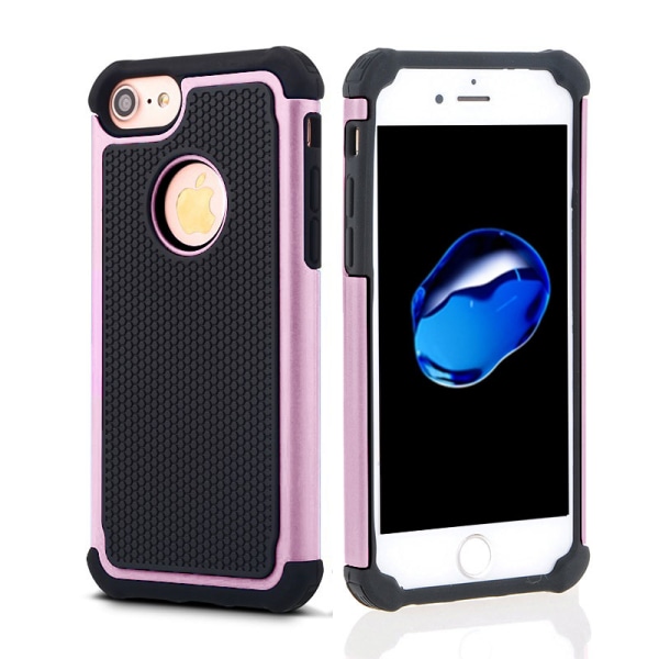 SKALO Iphone 8 Ekstra Beskyttelsescover | Stødsikker Rustning - Flere Farver Light Pink