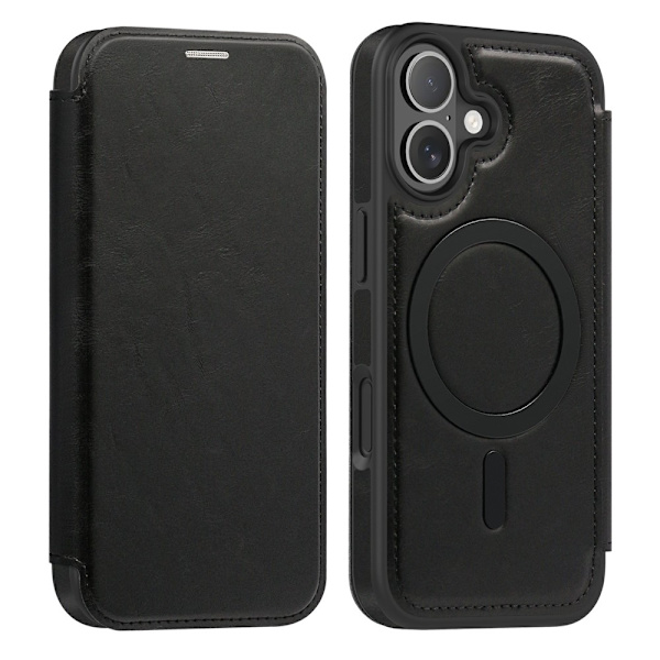 Skalo Iphone 17 Slim Plånboksfodral - Svart