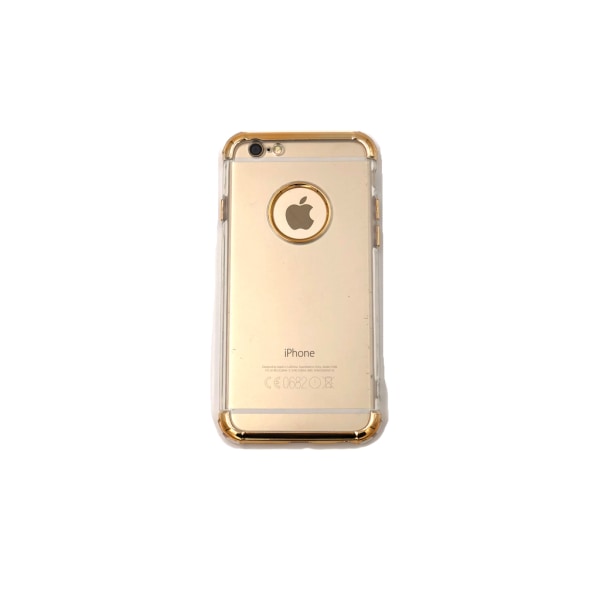 SKALO Ekstra Slidstærkt Design Silikoneskal | Farvede Kanter Iphone 8 - Mere Gold