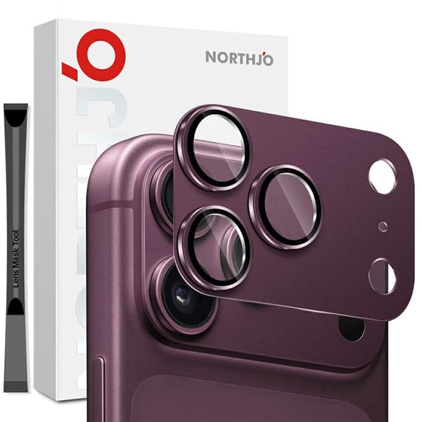 SKALO NORTHJO Mat Kamera Beskyttelse Metalring til iPhone 18 Pro - Lilla