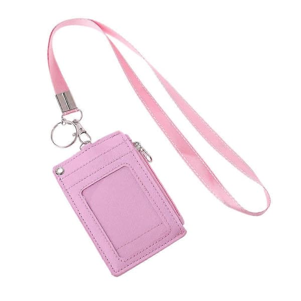 Visittkort ID-merke Myntveske Holder Halsstropp Lanyard Nøkkelring Gul