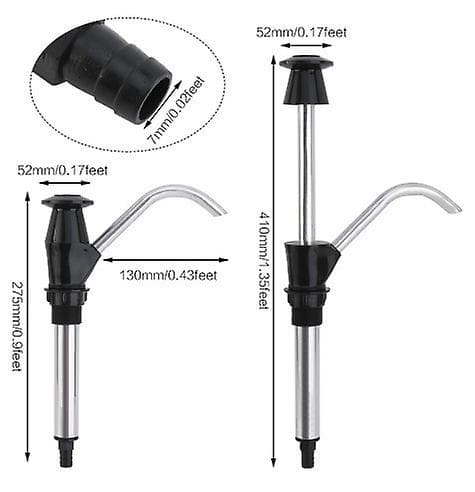 Svart handpump för diskho, husvagn, husbil, båt, fordon, kran, vattenkran, verktyg-7