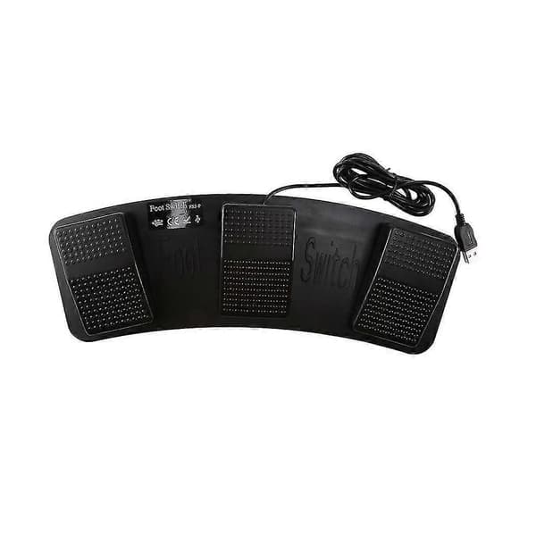 Fs3-p Usb Trippel Fotbryter Pedalstyring Tastatur Mus 3 Pedaler Simulerer Hvilken Som Hest Tast På Tastaturet Com