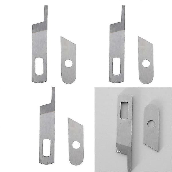 8 stk Overlockmaskin Øvre & Nedre Kniv For Singer Maskintilbehør