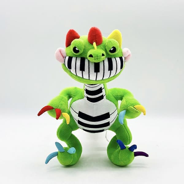 Ny 25 cm Pianosaurus Plysj Bobby Playtime 4 Spill Piano Dinosaurleketøy Dukke Myk