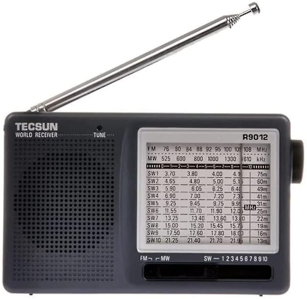 R-9012 Bærbar Digital Kortbølgeradio Am/fm/sw(1-10) 12 Bånds Mottaker (uk-9012)