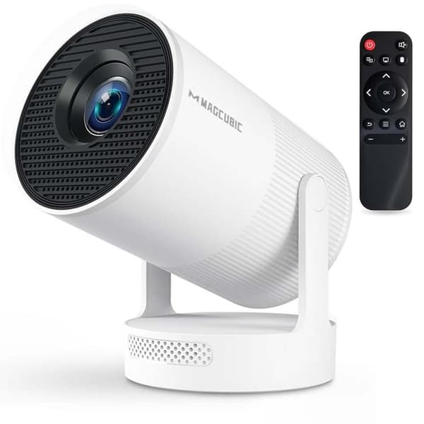2026 HY300 Pro+ Android 14 Smart-projektori 4K, Sisäänrakennettu kaiutin