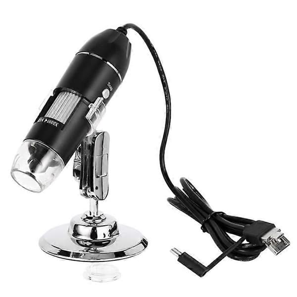 1600X Digitalt Mikroskopkamera 3-i-1 USB Bærbart Elektronmikroskop for Lodding LED Forstørrelsesglass for Ce[GKS]