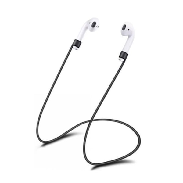 Megabilligt Black Apple Airpods 1/2 / Pro Strap Neckline String Hang Around Neck Sort