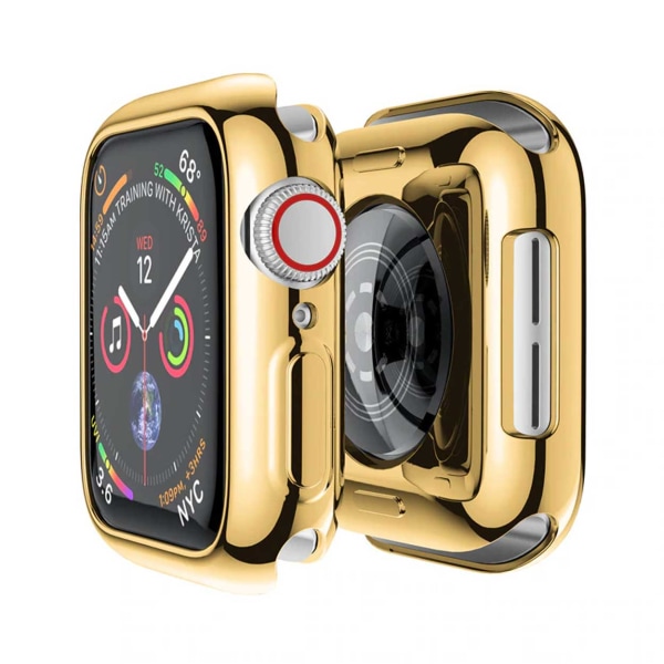 Megabilligt Apple Watch 7 45mm Shell Case Screen Protection Gold Guld