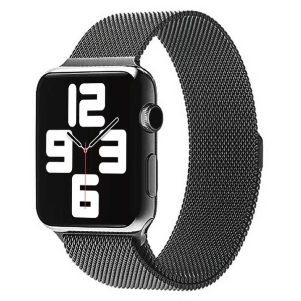 Megabilligt Apple Watch Kompatibel Armbånd 1/2/3/4/5/6/7/8/se Mesh Gunmetal 38/40/41 Sort