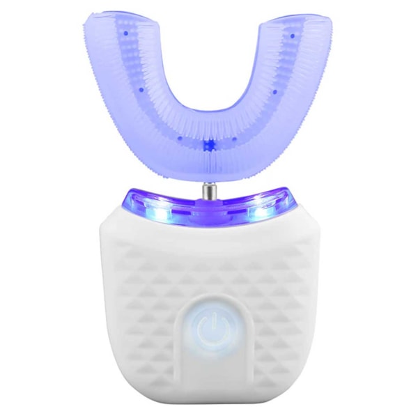 Megabilligt Fuldautomatisk 360 Sonic Elektrisk Tandbørste Med Opladningsholdere Hvid