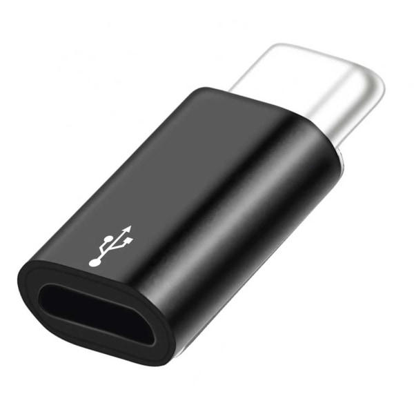 Megabilligt Android Micro Usb Til C Otg -adapter Sort