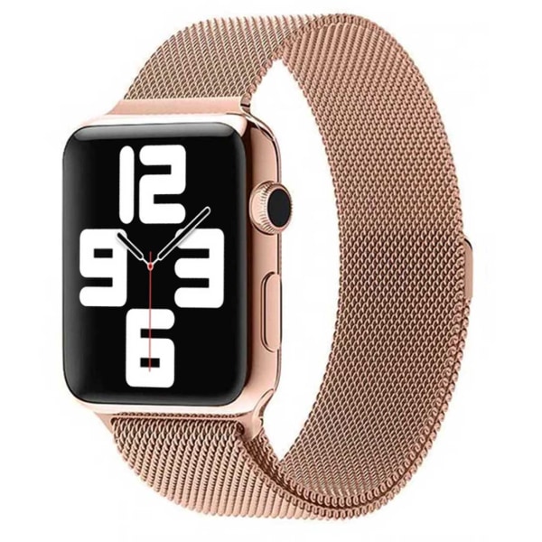 Megabilligt Apple Watch Kompatibel Armbånd 1-8/se Milan Mesh 38/40/41 Rosé