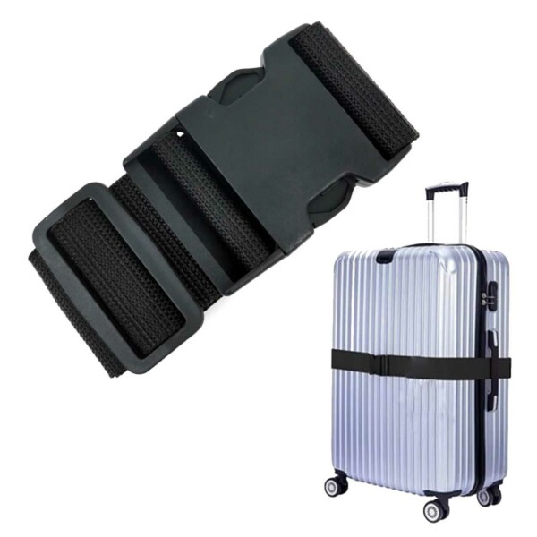 Megabilligt Luggagem Bagage Rem Sort