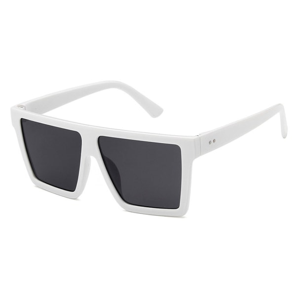Megabilligt Firkantede Hvide Solbriller Hvid