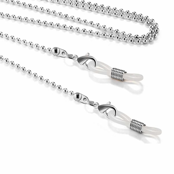 Megabilligt Senile Cord Chain Glassessidet Briller Ledning Halskæde - Sølv