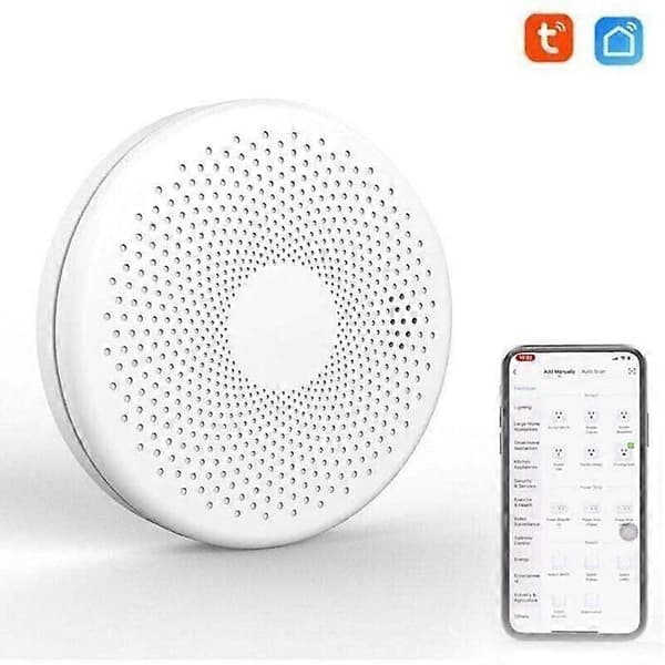 Airthings 2930 Wave Plus – Luftkvalitetsmåler, batteridrevet (overvåker CO2, VOC, fuktighet, temperatur og lufttrykk)