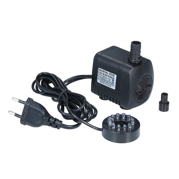 Nedsænkbar LED pumpe 800l/t ultra-støjsvag akvarium dam pool springvand pumpe AU stik