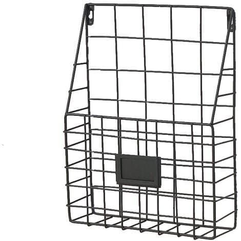 1 stk veggmontert magasinholder/magasinhylle aviskurv veggmagasinholder (svart)