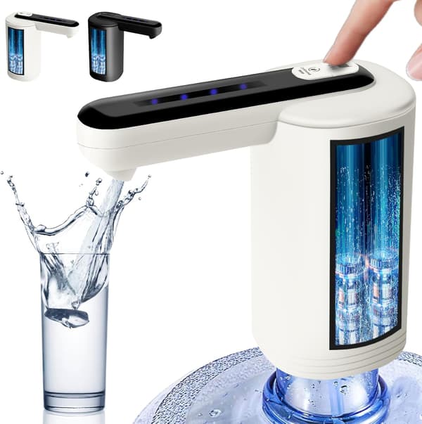 Vanddispenser, Automatisk USB-opladelig Vanddispenser, Bærbar Vandpumpe, Universal Afbryder