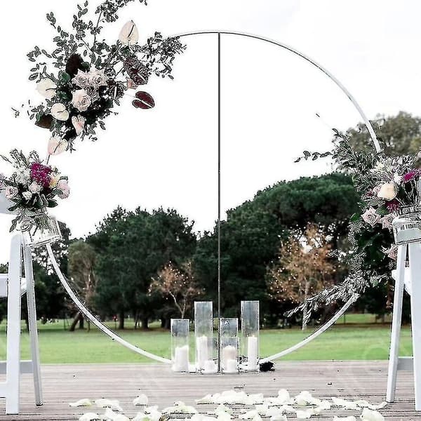 60/80/100/150cm Ballongring Rund Stor Ballongbue Sirkel Ring Stativ Holder Ballong Garland Bakgrunn Ramme Søyle Bryllup-Perfekt