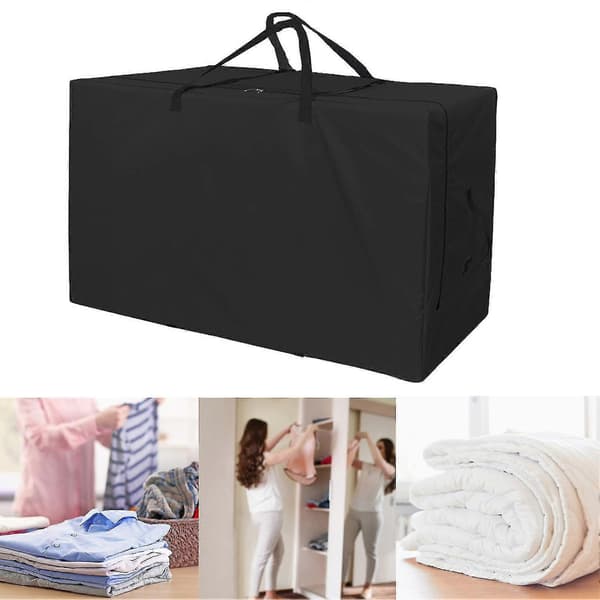 Foldbar Madras Opbevaringspose Kraftig Vandtæt Oxford Klud Støvtæt Bærbart Håndtag Trefold Madras Sengelinned Tøj Organizer Pose - Perfekt