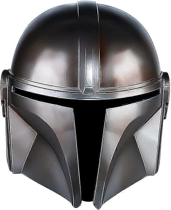 Mandalorian Hjelm Full Hode Latex Maske Film Cosplay Kostyme Halloween Rekvisitter for Voksne Barn-Perfekt
