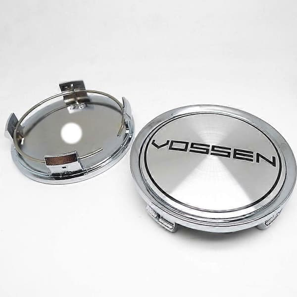 4 stk. 75 mm 70 mm Vossen Hjul Center Nav Kapsler Hjulkapsler Bilfælge Støvtæt Dækplade Badge-Perfekt