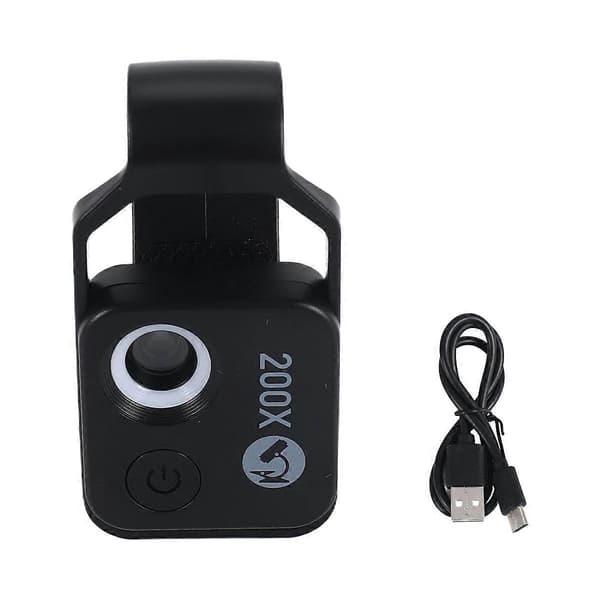 Yhteensopiva APEXEL 200X Suurennusmikroskooppilinssin KANSSA EI CPL Mobiili LED musta-Perfet