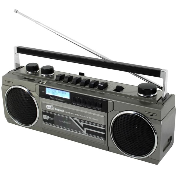 Soundmaster Retro Cassette Radio Med Bluetooth Usb/sd