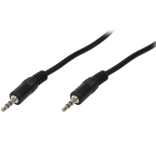 LogiLink Audiokabel 3,5mm-hane - 3,5mm-hane Stereo 1m Svart