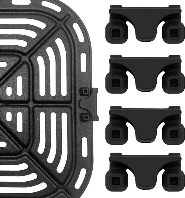 Airfryer Gummibeskytter 4-pak Airfryer Dele Passer til Instant Pot Gourmia Cosori og Andre Airfryer Tilbehør Silikone Beskyttelsesdupper til