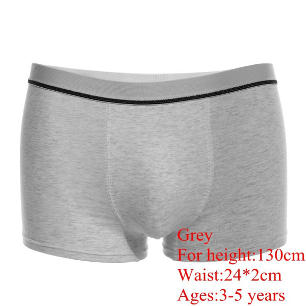 1/2pcs Boys Underwear Kids Shorts Boxers Briefs Grey 130cm