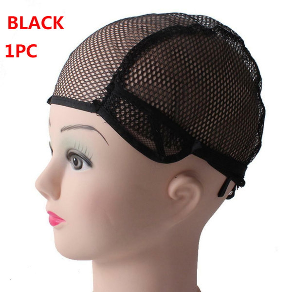 1/3/5pcs Wig Cap Hair Net Mesh Black 1pc