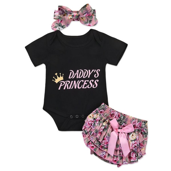 3/4pcs Baby's Romper Outfit Sets Jumpsuit Bodysuit Floral Style 1 3-6 Months