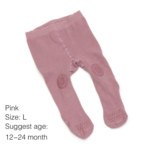 6-24month Baby Tights Pantyhose Diamond Pink L