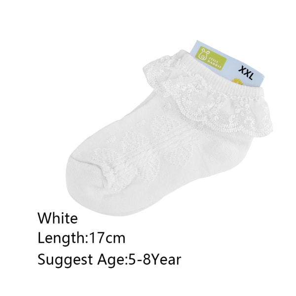 Baby Ankle Socks Knitted Stockings Cotton White Xxl