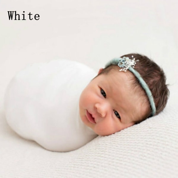 Baby Blankets Infant Swaddling Photography Props White