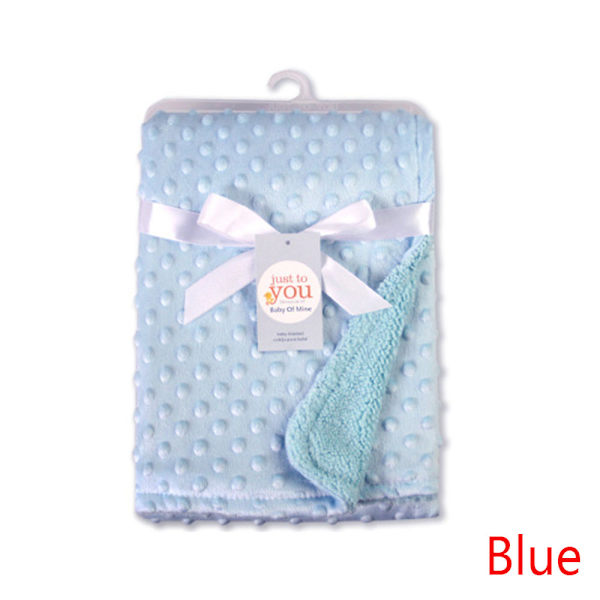 Baby Blankets Sleeping Sheet Infant Swaddling Blue