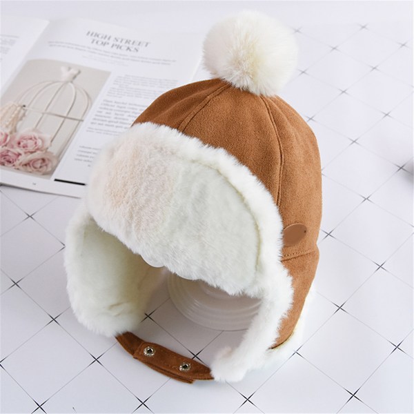 Baby Hats Kids Beanies Lei Feng Hat Khaki