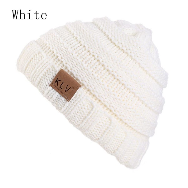 Baby Knit Hat Beanie Cap Crochet White