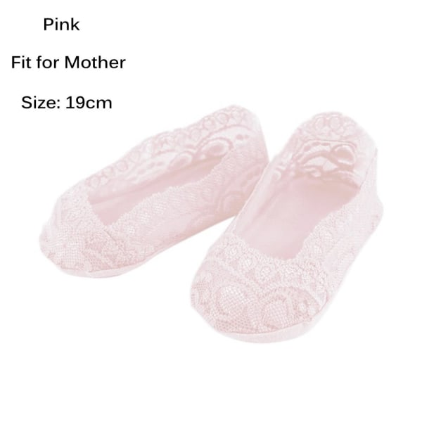 Baby Lace Socks Floor Boat Breathable Pink Fit For Mother