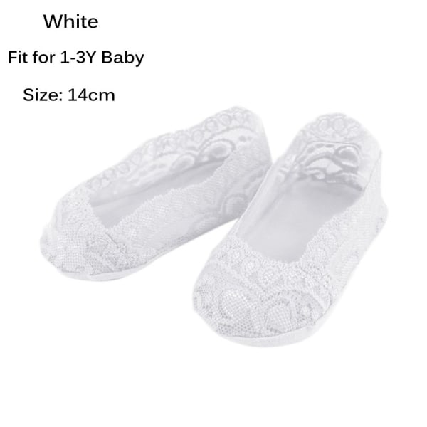 Baby Lace Socks Floor Boat Breathable White Fit For 1-3y