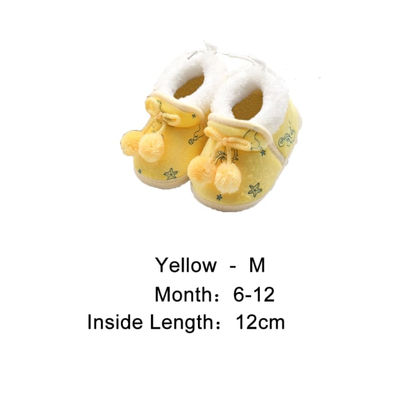Baby Shoes First Walkers Winter Boots Yellow M