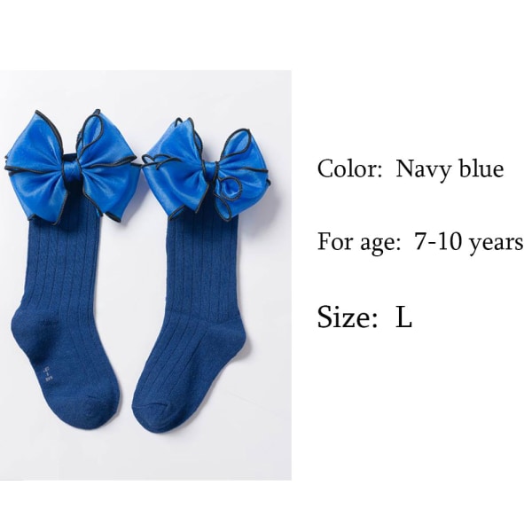 Baby Sock Long Socks High Knee Blue/navy L